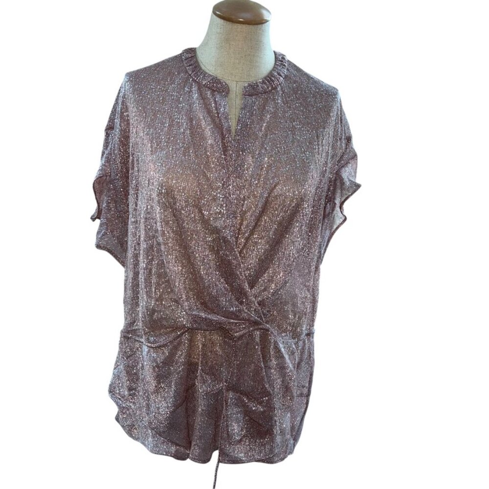 IRO France rose gold sparkle new years eve top 34 S